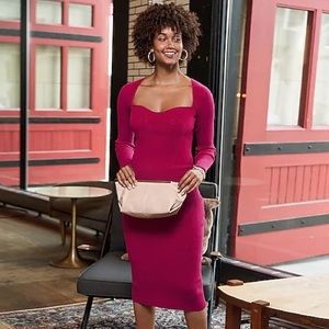 Sweetheart Sweater Dress